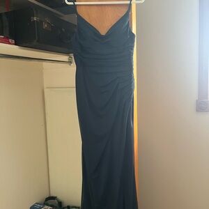 Azazie Midnight Blue Maxi Dress